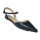 20527 - BAMBOO WISE-06 WOMENS OPEN BACK BUCKLE POINTED TOE FLAT SANDAL