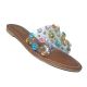 21897-LILIANA CASUAL FLAT SANDAL W/GEMSTONES